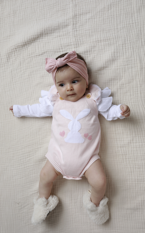 Braga tejida - Heart bunny