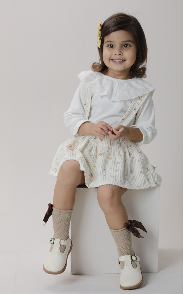 Conjunto de braga y blusa en pana - Berry Rose