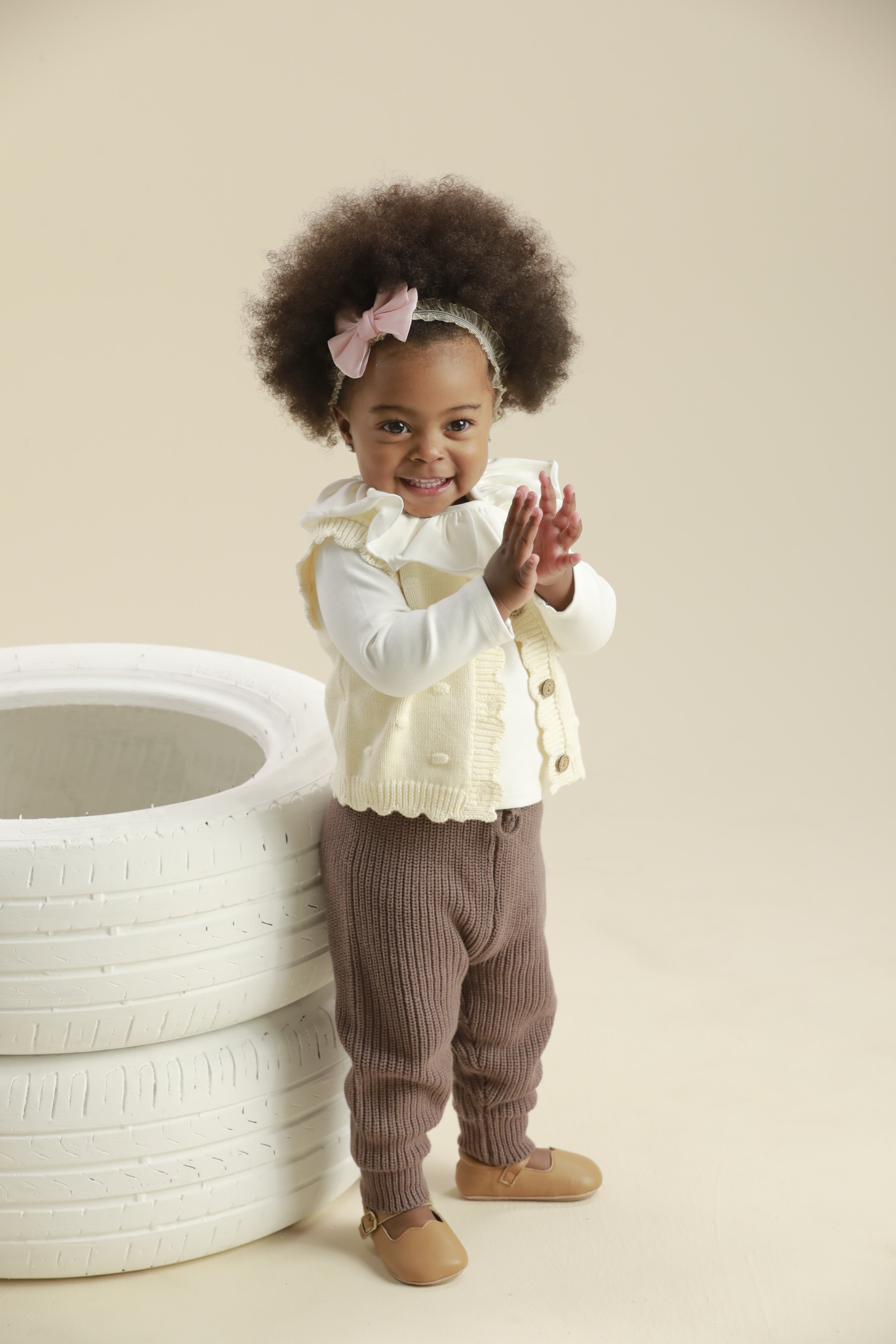 Chaleco Tejido Con Botones Isabel Baby Samuu