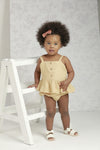 Conjunto Blusa y Short Natural en Lino - Alma