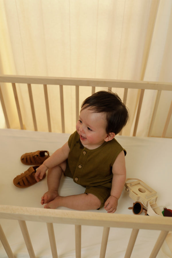 Enterizo Lino Natural con Botones - Gael