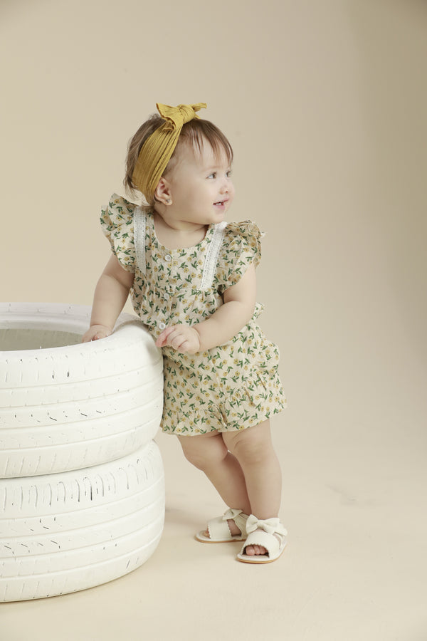 Conjunto Blusa y short Flores Silvestres - Isabella