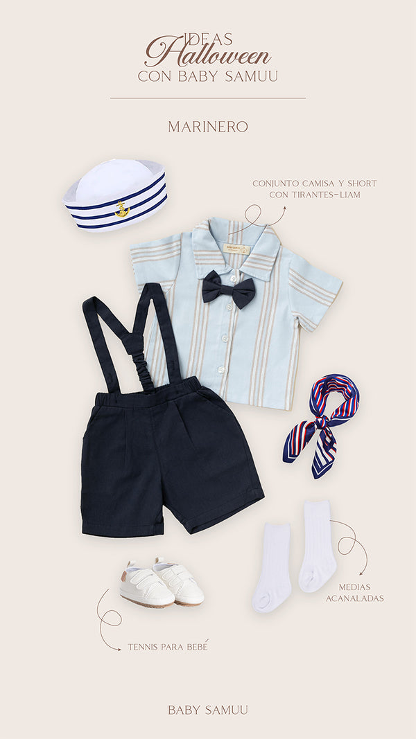 Conjunto Camisa y Short con Tirantes - Liam